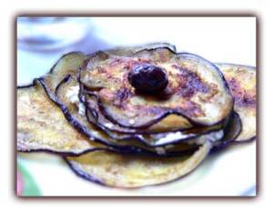aubergines Ok, je fais joujou avec ma Mandoline ...