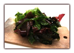 Algues wakame réhydratées