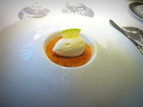 Crème de foie gras à la pomme verte, Anne Sophie Pic