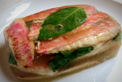 Terrine de rougets en gelée