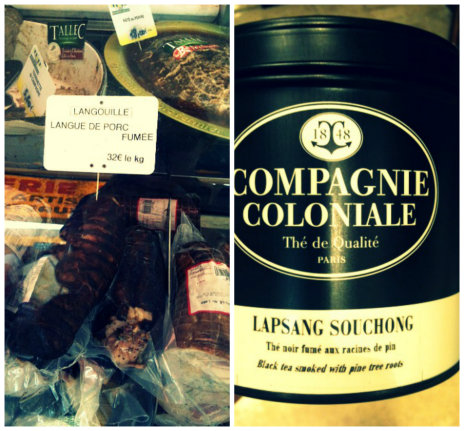 Langouille et thé Lapsang Souchong de la Compagnie Coloniale