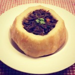 Cèleri farci à la joue de boeuf