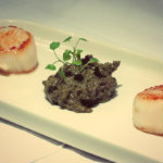 Coquilles St Jacques au pesto de noix et de champignons