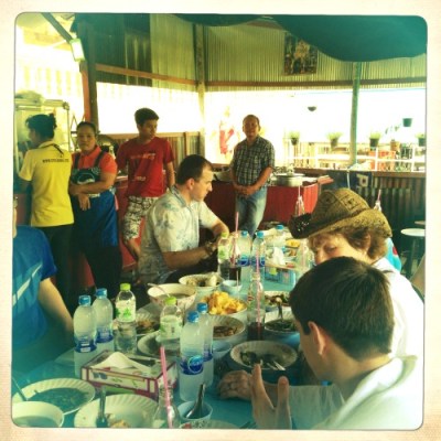 Restaurant dans les klongs