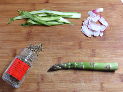 Vichyssoise d'asperges à l'anis vert