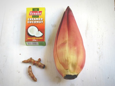 Salade de fleurs de bananiers