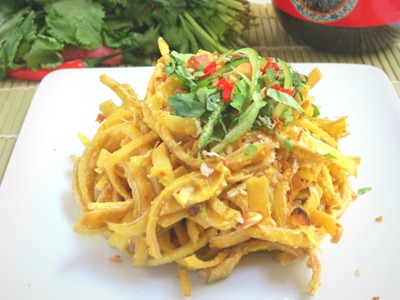 Salade de fleurs de bananiers