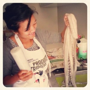 Making the saucipoulpe