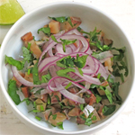 Tartare de harengs à la coriandre