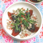 Salade de porc et gingembre aux oeufs de cent ans