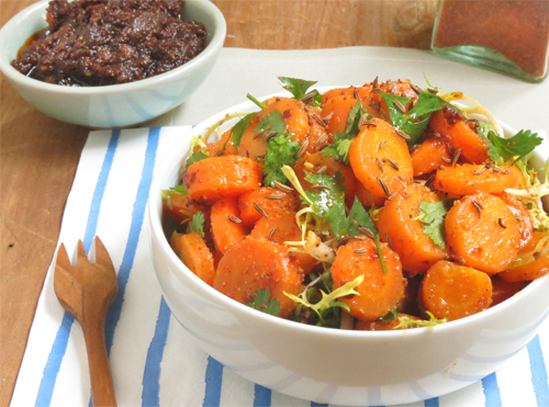 Salade de carotte épicée ottolengh